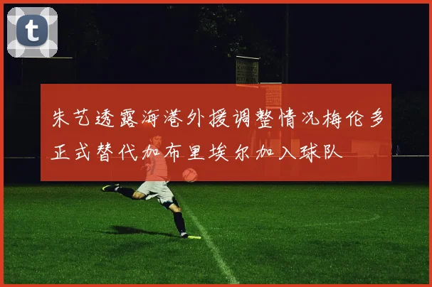 朱艺透露海港外援调整情况梅伦多正式替代加布里埃尔加入球队